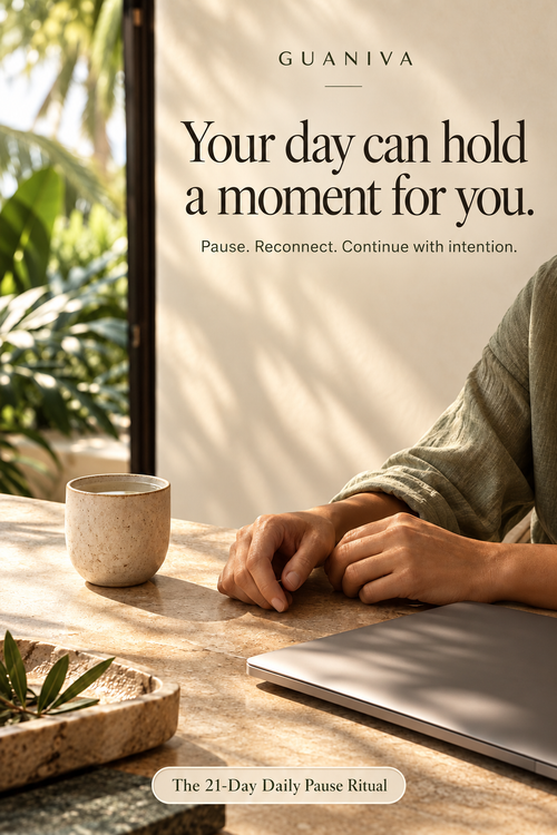 Your day can hold a moment for you. Pause. Reconnect. Continue with intention.