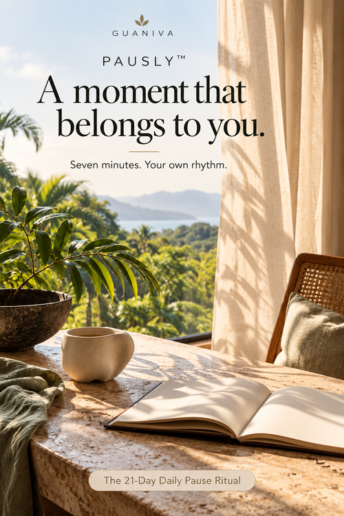 PAUSLY — A moment that belongs to you. Seven minutes. Your own rhythm.