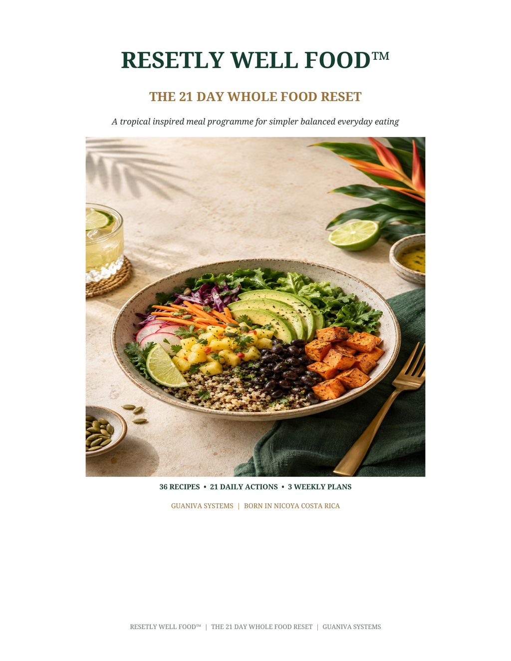 Cover of RESETLY WELL FOOD The 21 Day Whole Food Reset