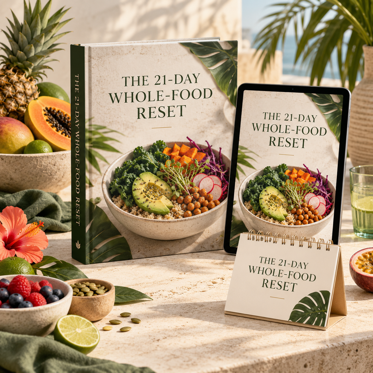 The 21-Day Whole-Food Reset premium digital programme mockup