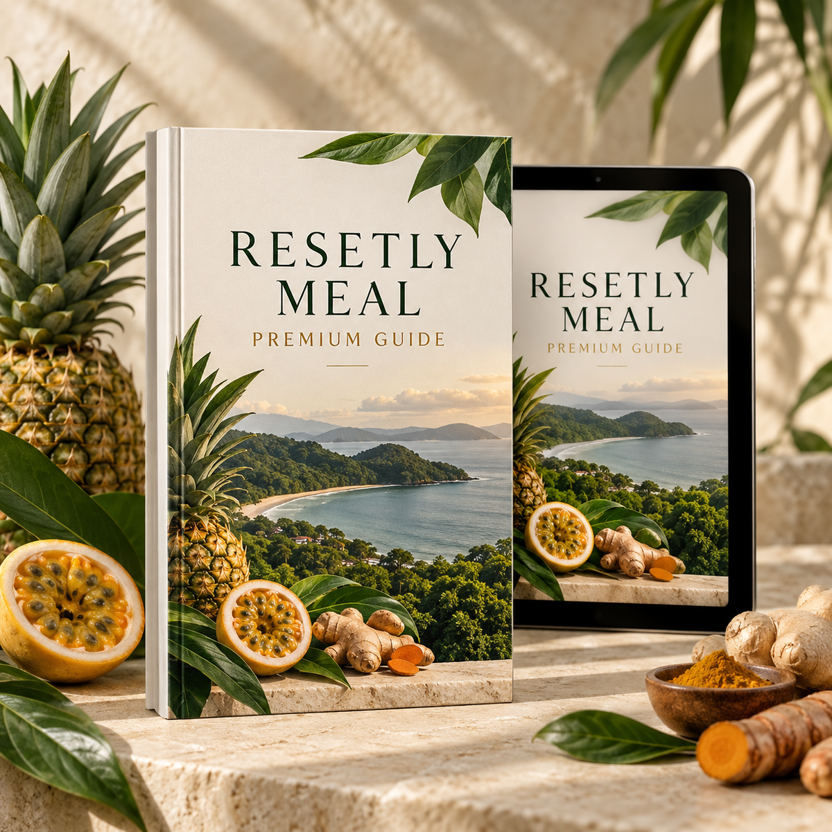 RESETLY Meal Premium Guide premium digital mockup